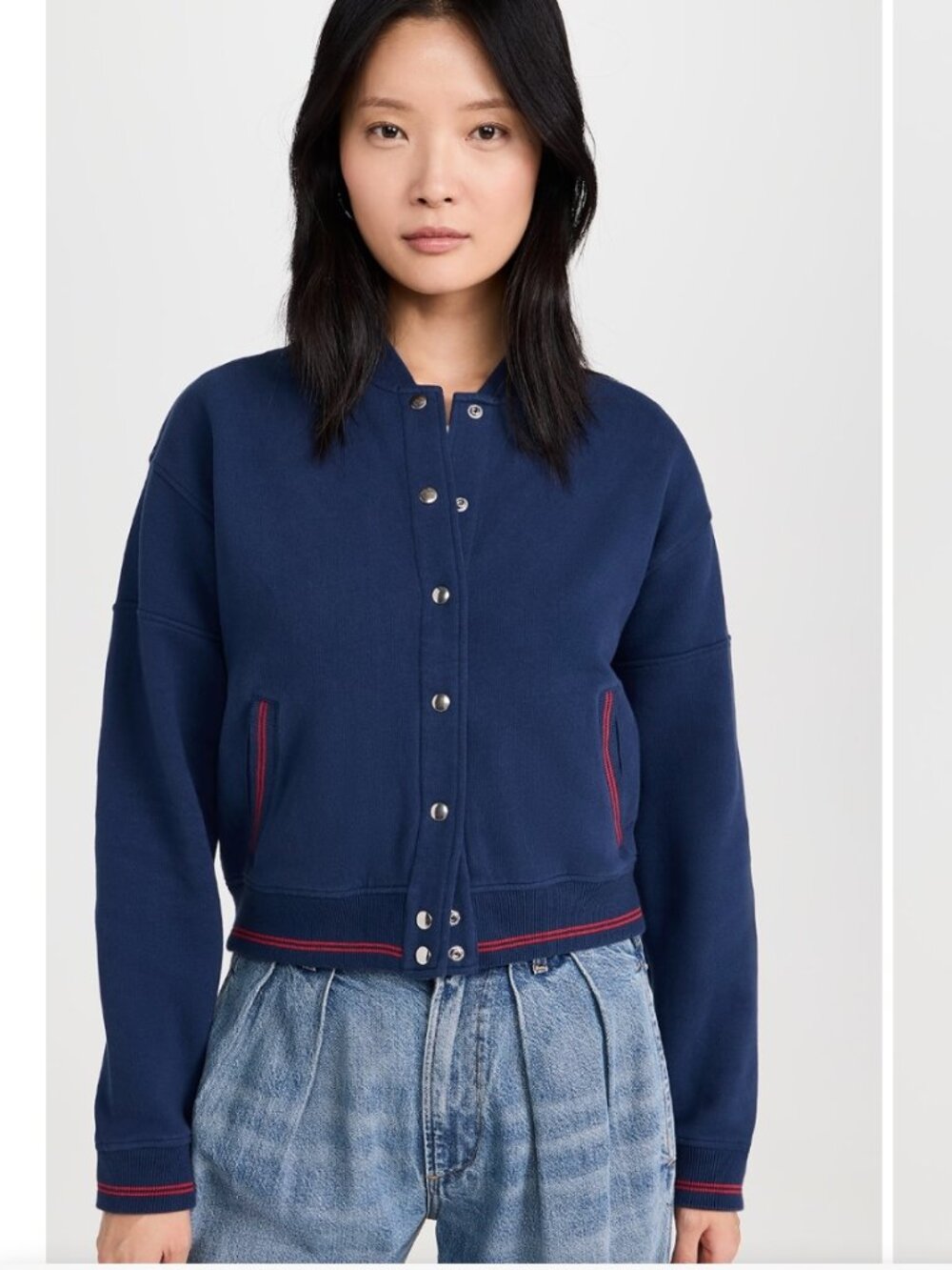 Clare V Le Varsity Snap Bomber Jacket NWT!
